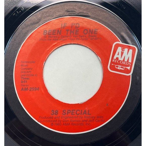 38 Special If I'd Been the One / Twentieth Century Fox 45 Classic Rock A&M 2594 - Picture 1 of 4